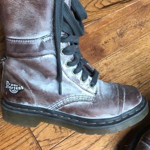 Dr Martens brown whit washed boots - size 6